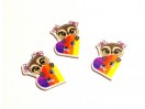 Серединка "Совушка з серцем Like", 4*3см